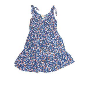 BOG Collective Mini Dress Bold Floral Print Lace Detail Adjustable Straps  Women